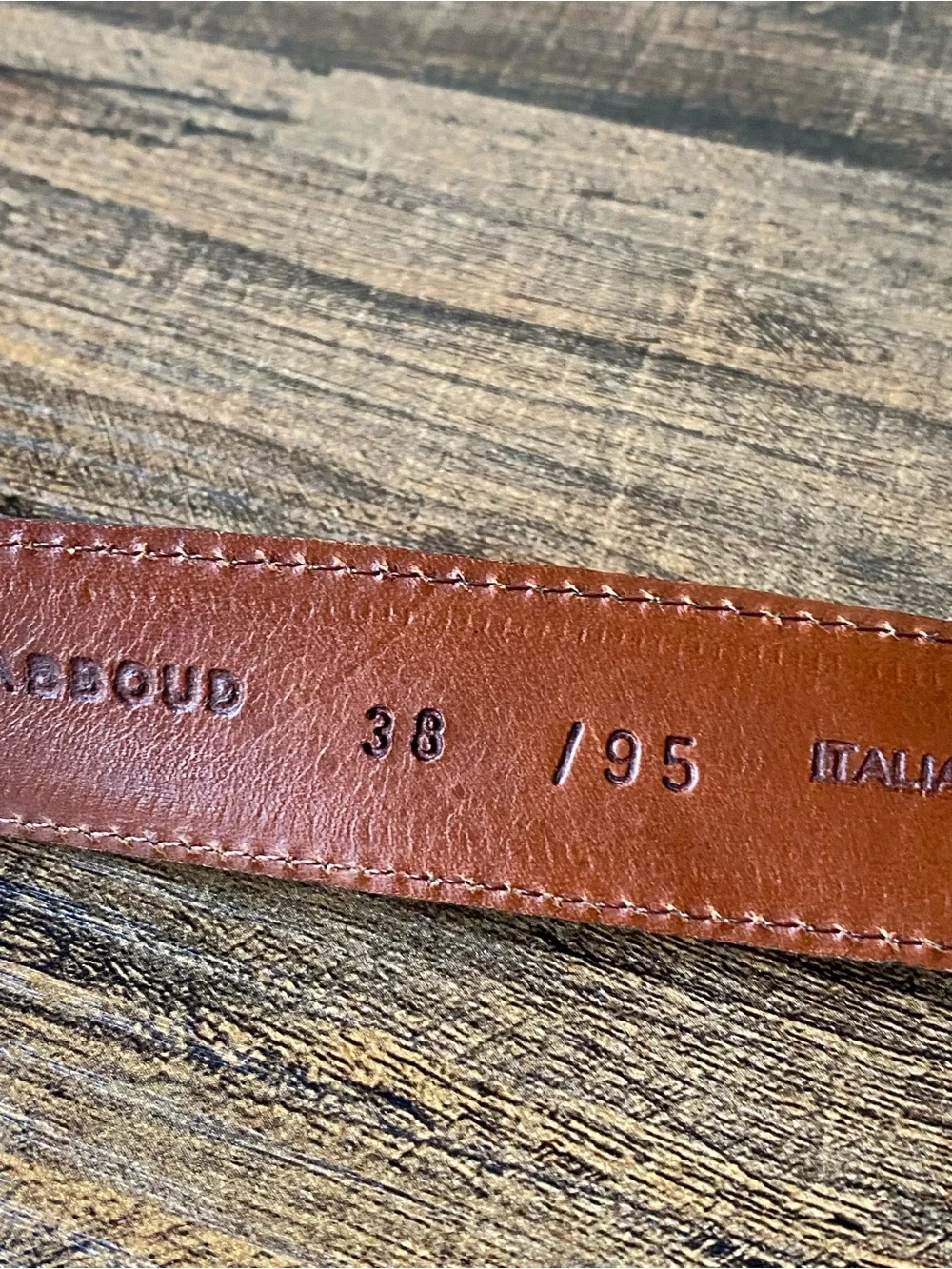 Joseph Abboud Leather Belt, 38”